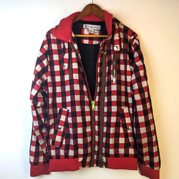Brooklyn Basement Checkerboard Bomber Jacket - XL - Picture 1 of 9